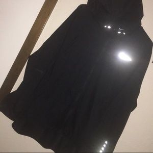 Black nike reflective rain jacket